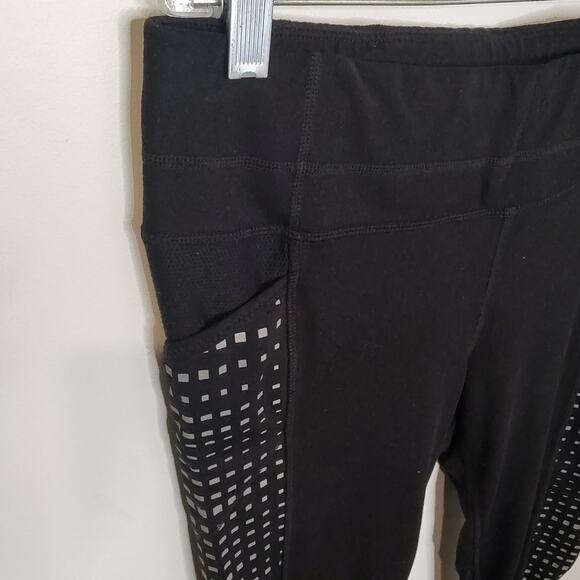 Athleta Be Free Reflective Black Leggings Medium - Picture 12 of 14